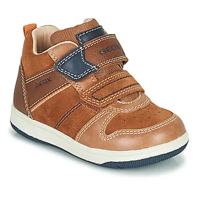 Geox NEW FLICK boys's Children's Shoes (High-top Trainers) in Brown