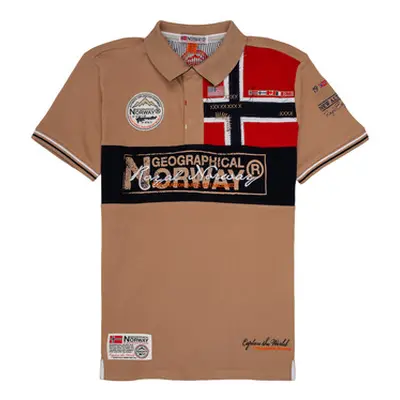 Geographical Norway KIDNEY boys's Children's polo shirt in Beige