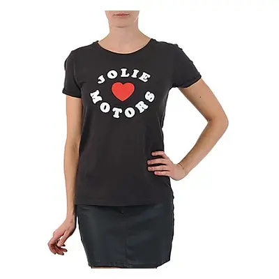 Kulte LOUISA JOLIEMOTOR 101954 NOIR women's T shirt in Black