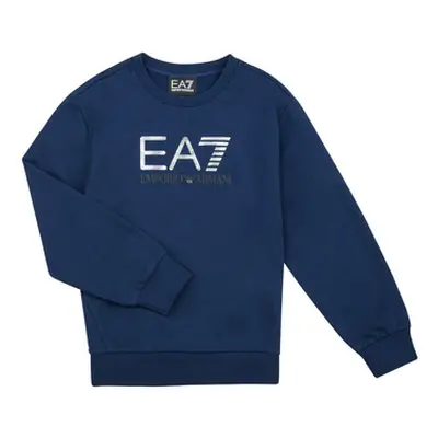 Emporio Armani EA7 VISIBILITY SWEATSHIRT boys's Children's sweatshirt in Marine