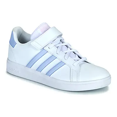 Adidas GRAND COURT 2.0 EL K girls's Children's Shoes (Trainers) in White