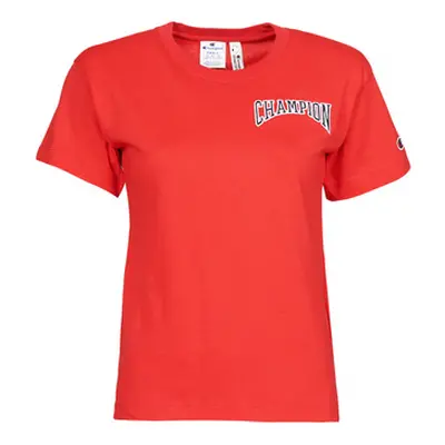 Champion CREWNECK T SHIRT women's T shirt in Red