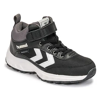 Hummel ROOT TEX JR boys's Children's Shoes (High-top Trainers) in Black