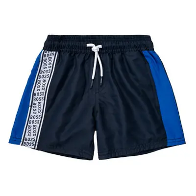 BOSS MOZEL boys's Children's shorts in Blue