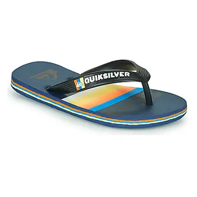 Quiksilver MOLOKAI SLAB boys's Children's Flip flops / Sandals in Blue