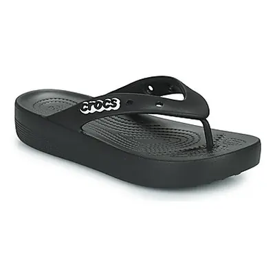 Crocs Classic Platform Flip W women's Flip flops / Sandals (Shoes) in Black