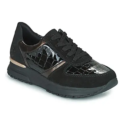 Rieker N7412-00 women's Shoes (Trainers) in Black