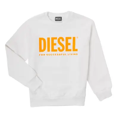 Diesel SCREWDIVISION-LOGOX girls's Children's Sweatshirt in White