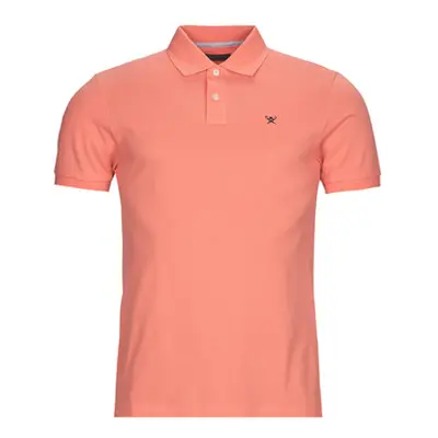 Hackett ESSENTIALS SLIM FIT LOGO men's Polo shirt in Pink