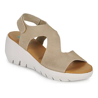 Dream in Green OLENE women's Sandals in Beige