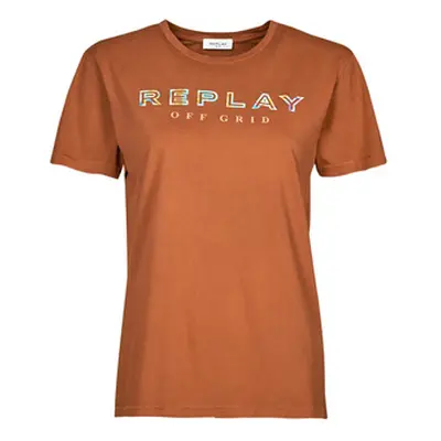 Replay W3318C women's T shirt in Red