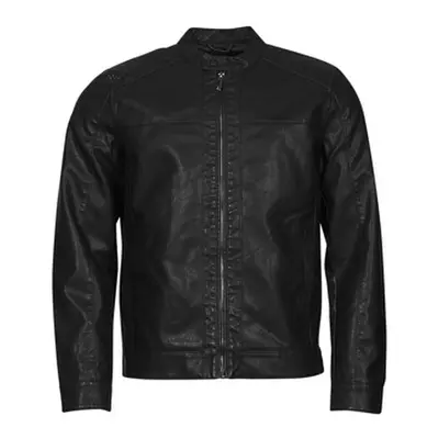 Only & Sons ONSMIKE men's Leather jacket in Black