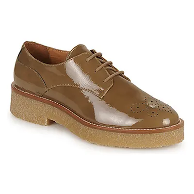 Myma 7201-CREPE-VERNIS-TORTORA women's Casual Shoes in Beige