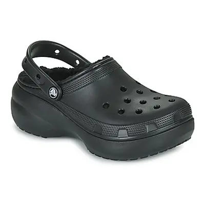 Crocs Classic Platform Lined Clog W women's Clogs (Shoes) in Black