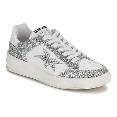 Meline PAD571-P9524 women's Shoes (Trainers) in Silver