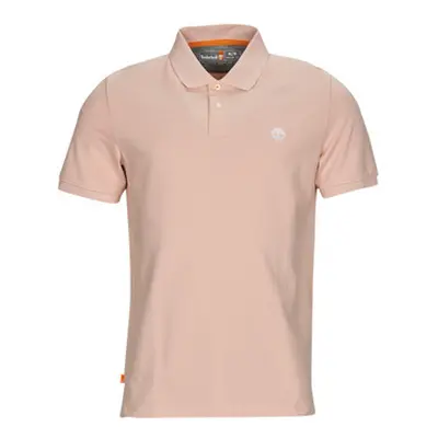 Timberland SS Millers River Pique Polo (RF) men's Polo shirt in Pink