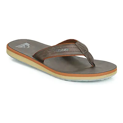 Quiksilver CARVER NUBUCK M SNDL CTK1 men's Flip flops / Sandals (Shoes) in Brown