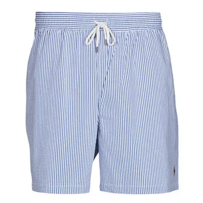 Polo Ralph Lauren MAILLOT SHORT DE BAIN RAYE SEERSUCKER CORDON DE SERRAGE ET POCHE men's in Blue