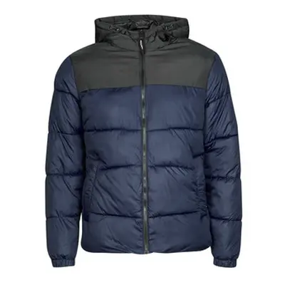 Jack & Jones JJCHILI PUFFER HOOD men's Jacket in Marine