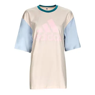 Adidas BL BF TEE women's T shirt in Beige