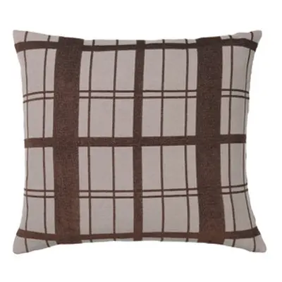 Broste Copenhagen CHEQUER 's Pillows covers in Brown