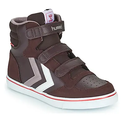 Hummel STADIL PRO JR girls's Children's Shoes (High-top Trainers) in Bordeaux