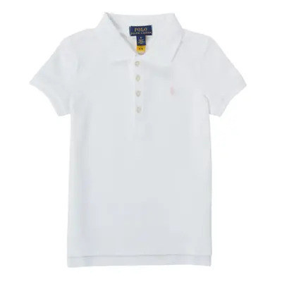 Polo Ralph Lauren TOULLA girls's Children's polo shirt in White