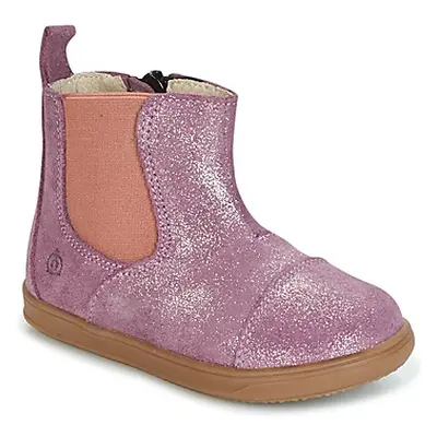 Citrouille et Compagnie HUETTE girls's Children's Mid Boots in Pink