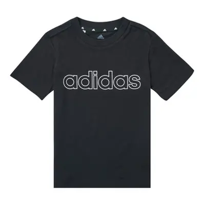 Adidas SAMINA boys's Children's T shirt in Black