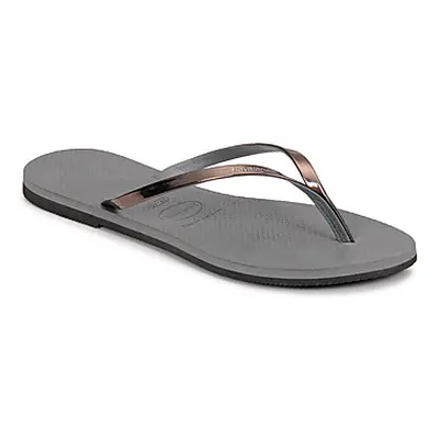 Havaianas YOU METALLIC women's Flip flops / Sandals (Shoes) in Grey