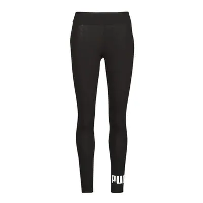 Puma ESS LOGO LEGGINGS women's Tights in Black