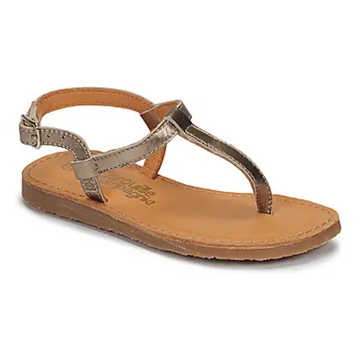 Citrouille et Compagnie MIZZA girls's Children's Flip flops / Sandals in Gold