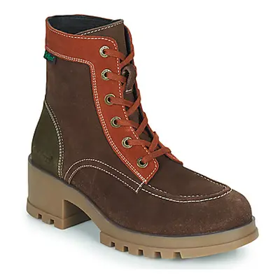 Kickers KICK HELLO women's Low Ankle Boots in Brown