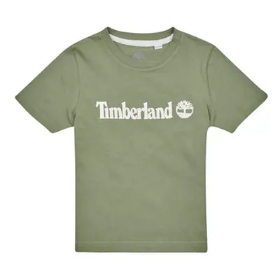 Timberland T25T77 boys's Children's T shirt in Kaki