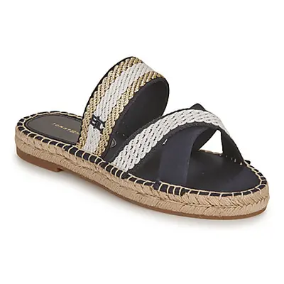 Tommy Hilfiger GOLDEN WEBBING SANDAL women's Mules / Casual Shoes in Marine