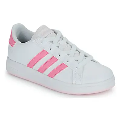 Adidas GRAND COURT 2.0 K girls's Children's Shoes (Trainers) in White