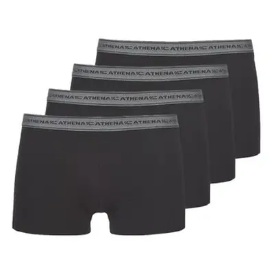 Athena BASIC COTON men's Boxer shorts in Black