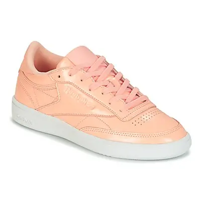 Reebok Classic CLUB C 85 PATENT women's Shoes (Trainers) in Pink