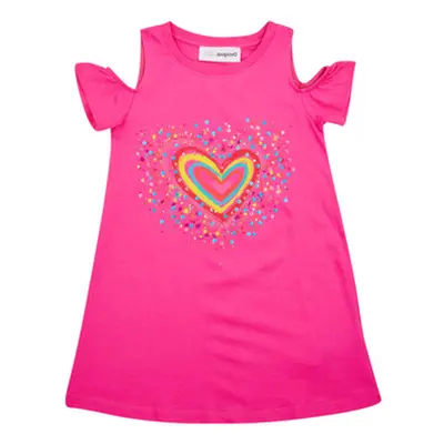 Desigual VEST_BLOOM girls's Children's dress in Pink