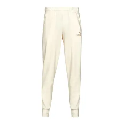 Puma ESS+ EMBROIDERY LOGO PANT men's Sportswear in Beige