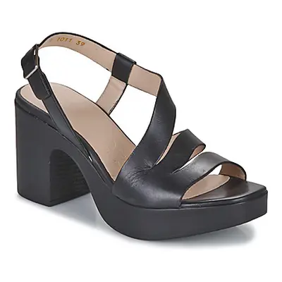 Wonders L-1011 PERGAMENA women's Sandals in Black