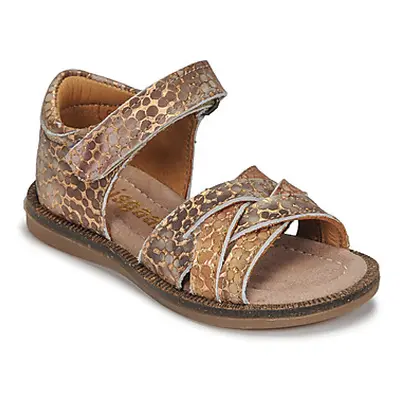 Bisgaard BECCA girls's Children's Sandals in Gold