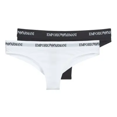 Emporio Armani CC317-PACK DE 2 women's Knickers/panties in Black