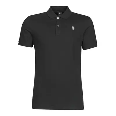 G-Star Raw DUNDA SLIM POLO SS men's Polo shirt in Black