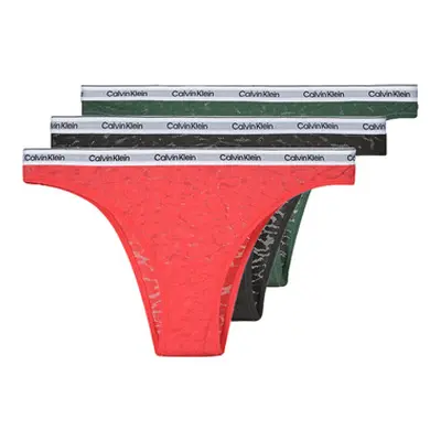 Calvin Klein Jeans BRAZILLIAN X3 women's Tanga briefs in Multicolour