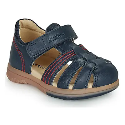 Kickers PLATIBACK boys's Children's Sandals in Blue