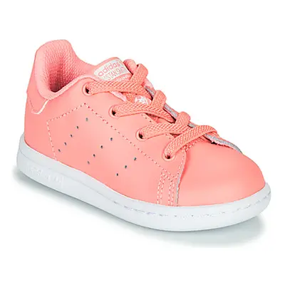 Adidas STAN SMITH EL I girls's Children's Shoes (Trainers) in Pink