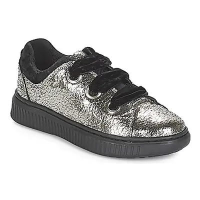 Geox J DISCOMIX GIRL girls's Children's Shoes (Trainers) in Silver