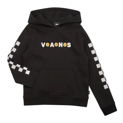 Vans SUNFLORAL HOODIE girls's Children's Sweatshirt in Black