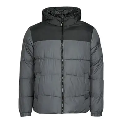 Jack & Jones JJCHILI PUFFER HOOD men's Jacket in Grey